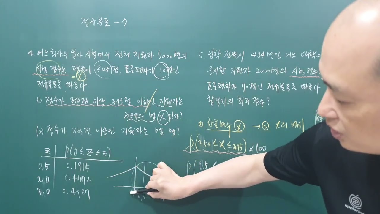 313 연속확률변수와 정규분포 28 연습문제