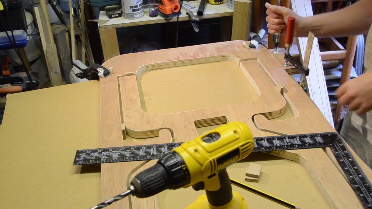 Plywood folding chair