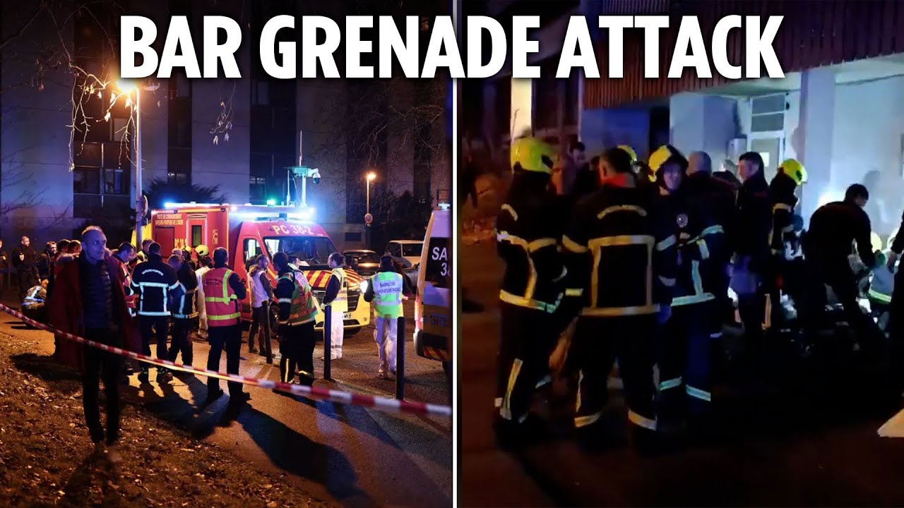 Gunman throws grenade into packed bar injuring 15 people