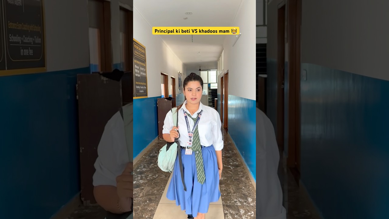 Principal ki beti VS khadoos mam 👩&zwj;🏫 #shorts #ytshorts #sejalgabashorts #school
