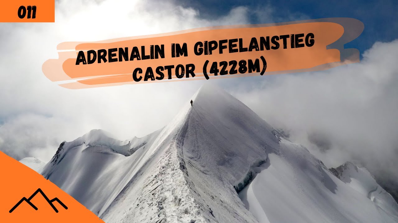 Castor 4228m | Weiche Knie im Gipfelanstieg | Bergsteigen im Wallis
