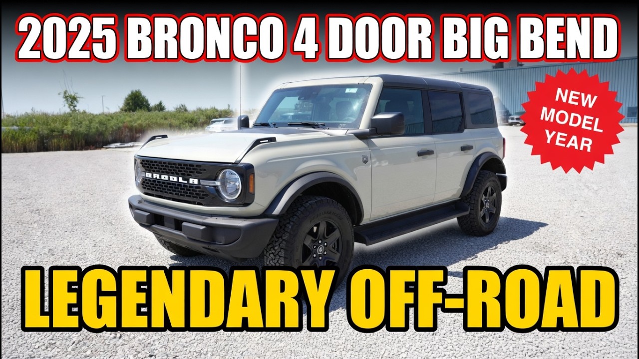 2025 Ford Bronco 4 Door Big Bend Black Appearance Package Desert Sand