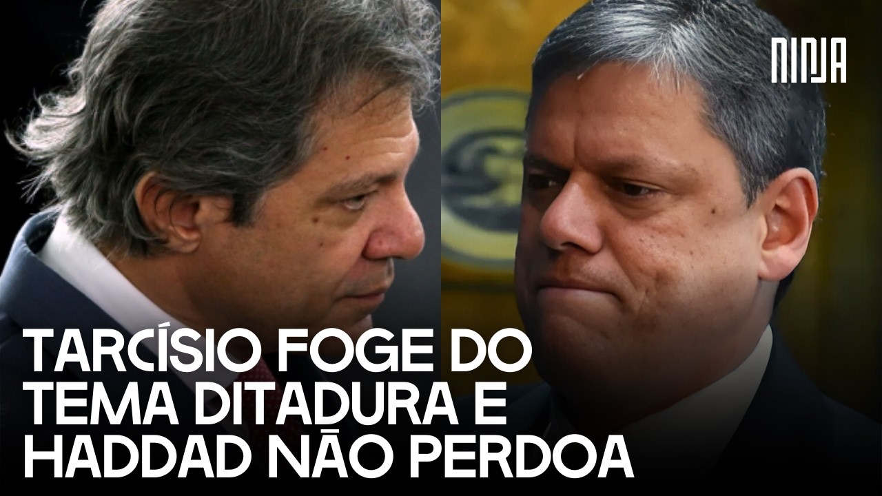 💥Haddad e Tarcísio trocam farpas💥Tarcísio menciona 'anarquia' e Haddad questiona silêncio sobre 64💥