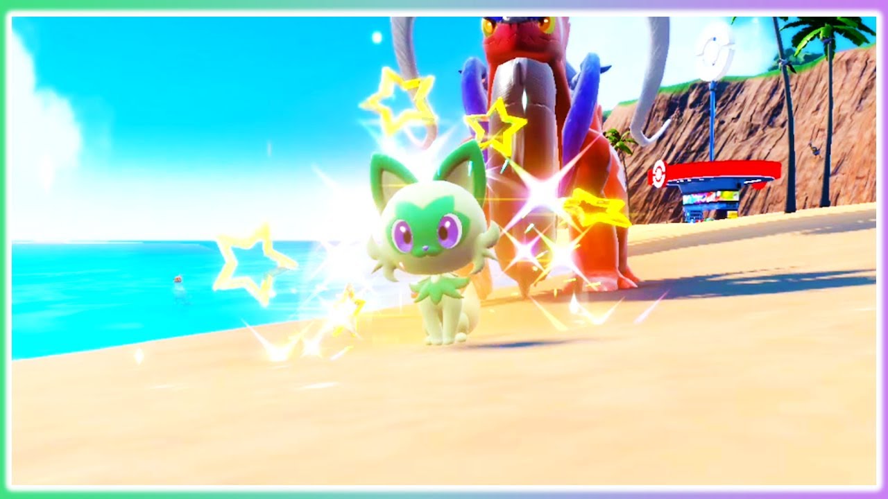 Shiny Sprigatito after 600 Eggs in Pokemon Scarlet! (Masuda Method)