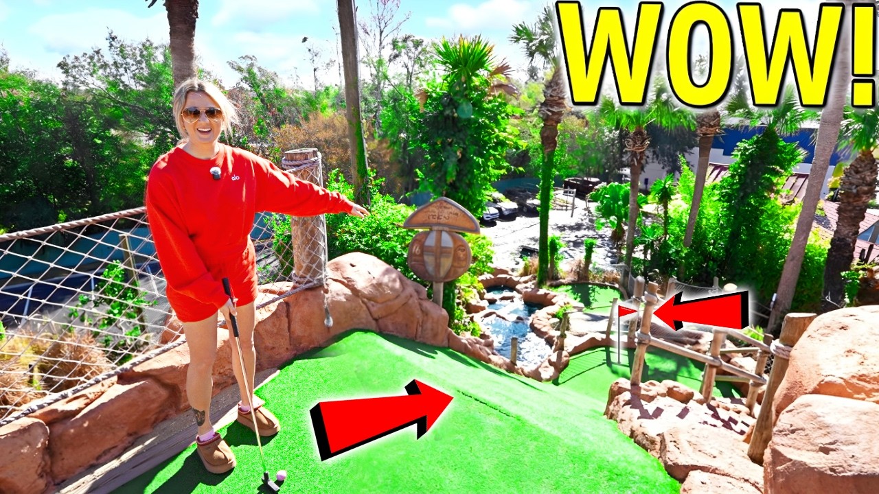 This Mega Mini Golf Match Was CRAZY!