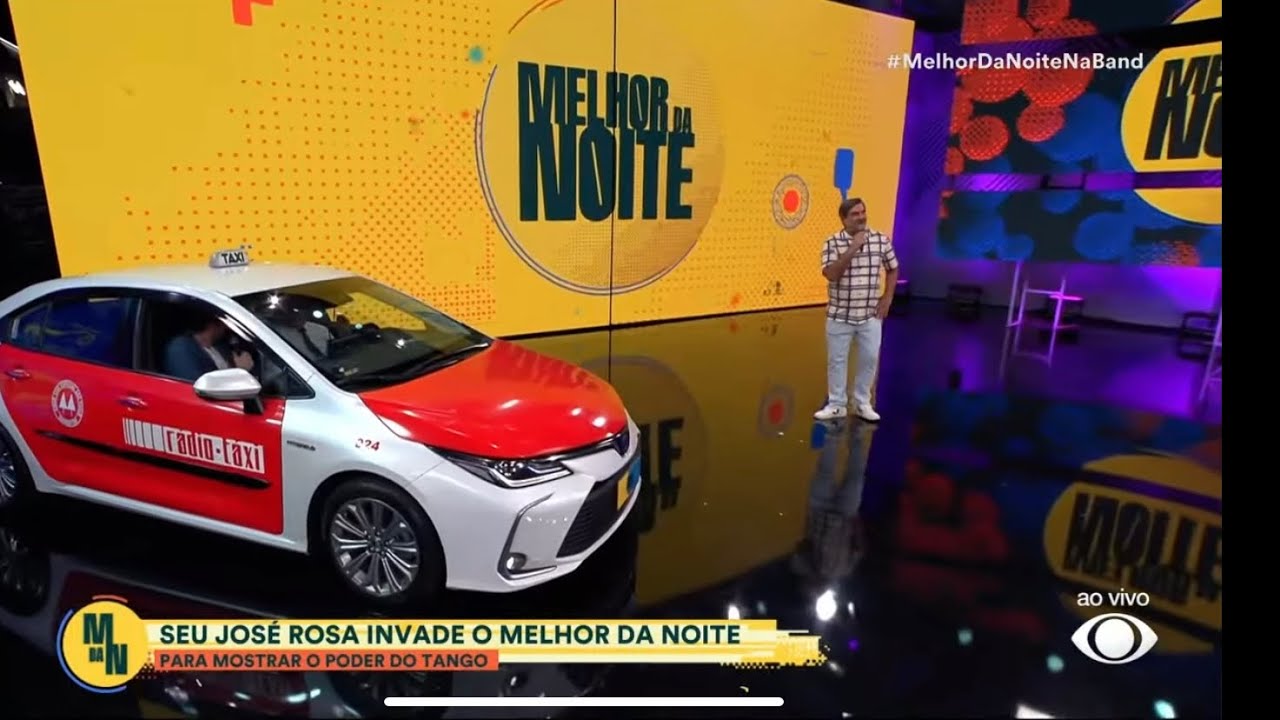 Taxista mais velho de São Paulo. José Rosa, Radio táxi vermelho e Branco.