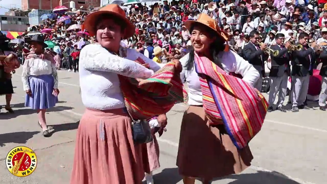 FIESTA DE CHONGOS BAJO 2024 CAPITANES BARRIO NORTE Y LA BANDA SINFONIA JUNIN DE JAUJA