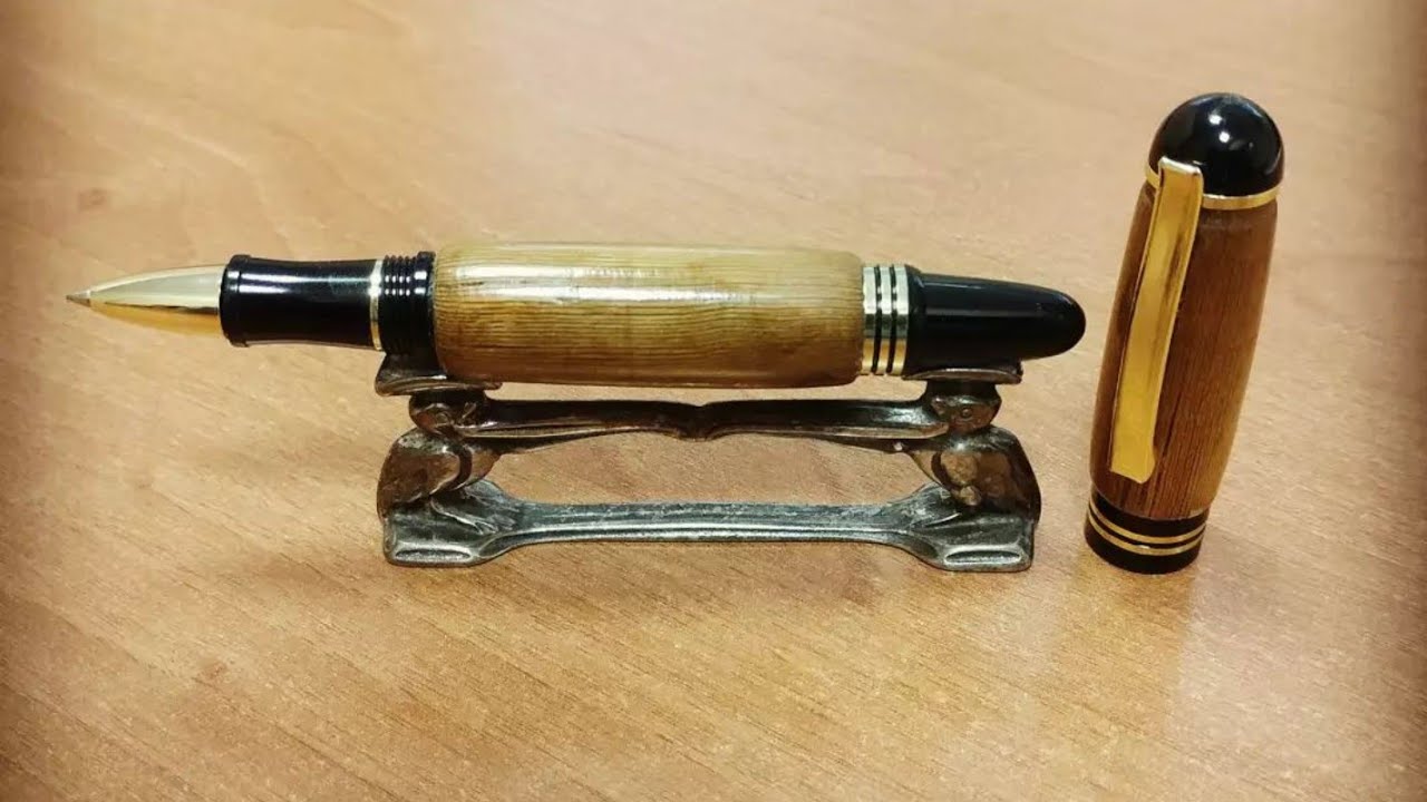 V191 PENNA IN LEGNO DI ROSA MOD. CHURCHILL - TORNIO  - FAI DA TE - ROSEWOOD KIT PEN - DIY