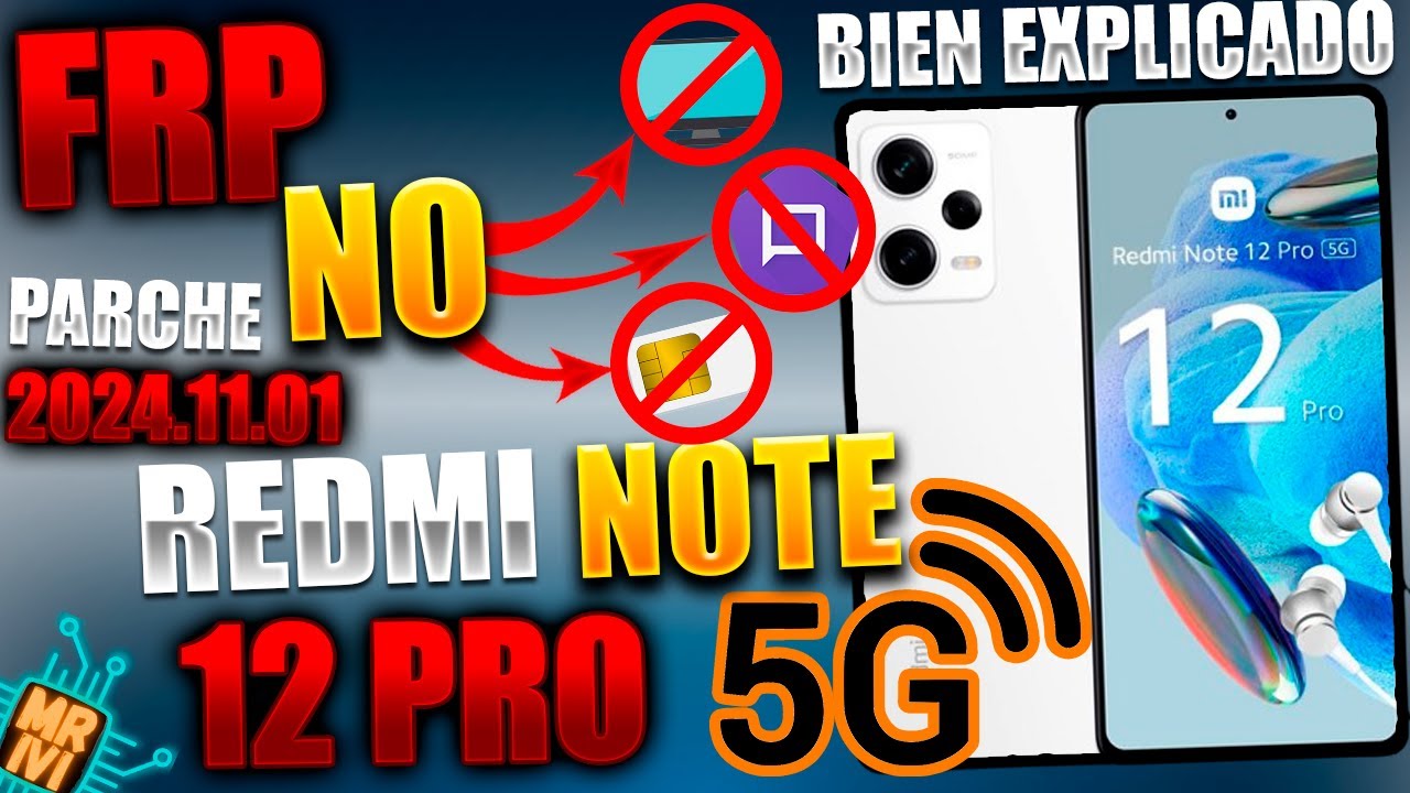 FRP Redmi Note 12 Pro 5G con HyperOS MIUI 14 Android 14 paso A paso 🔓  Ultimo parche de seguridad
