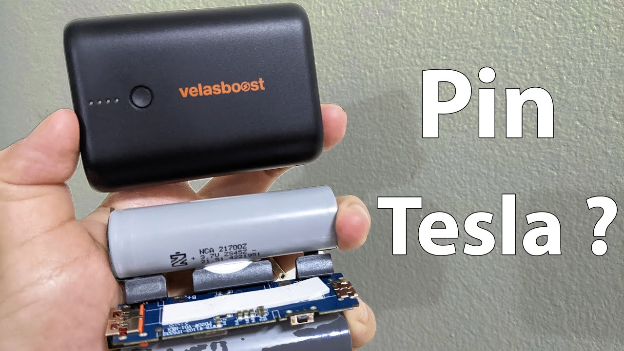 Bung nội thất Velasboost Dynamic 1 : Pin sạc dự phòng của Velasboost sử dụng cell pin Tesla ?