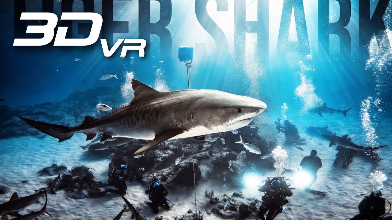 Tiger Shark - David Attenborough - RETURN TO TIGER BEACH  -3D VR IMMERSIVE