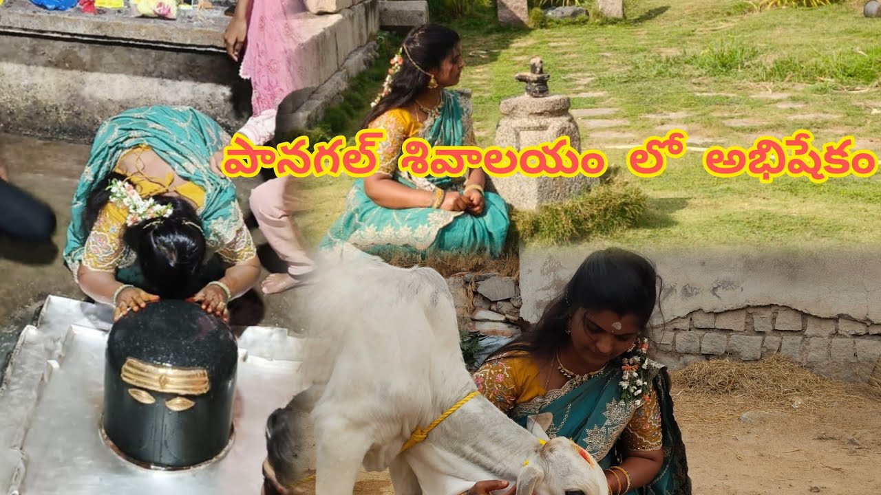 పుట్టినరోజు సందర్భంగా పానగల్లు ఛాయా సోమేశ్వరాలయం లో అభిషేకం 