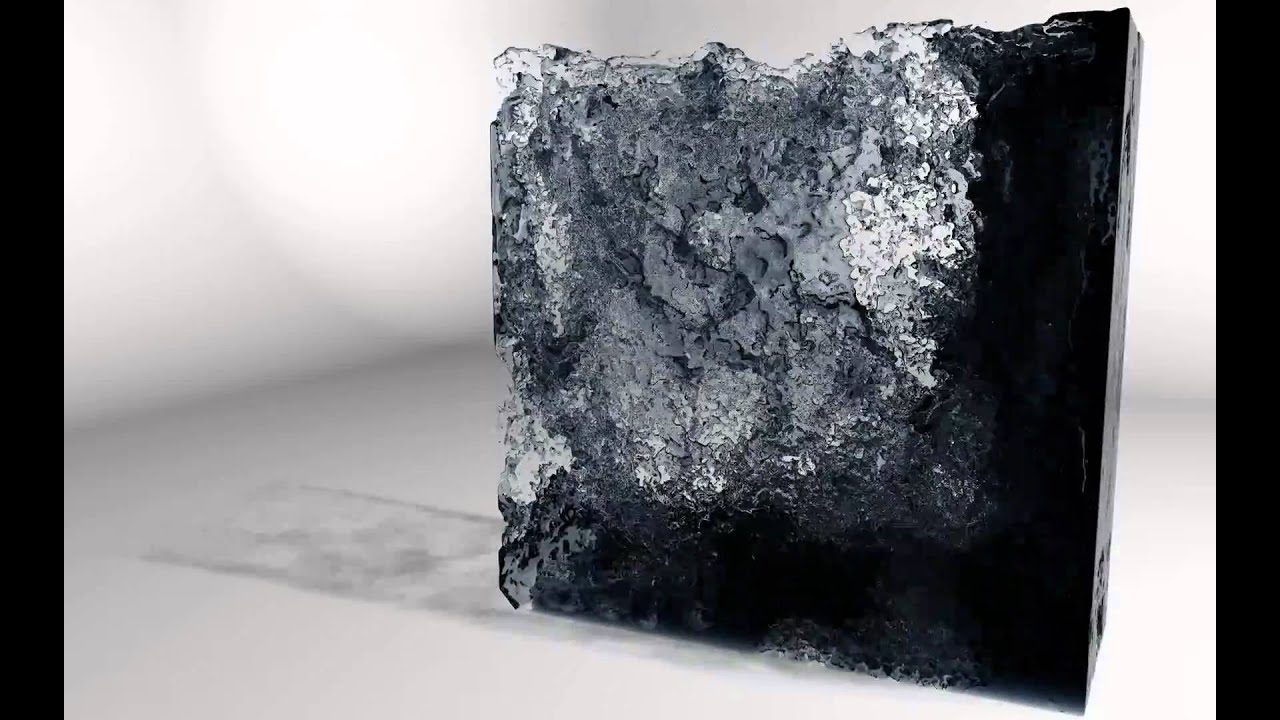 RealFlow 5 Cube Test ( Render aborted, fucked up meshes )