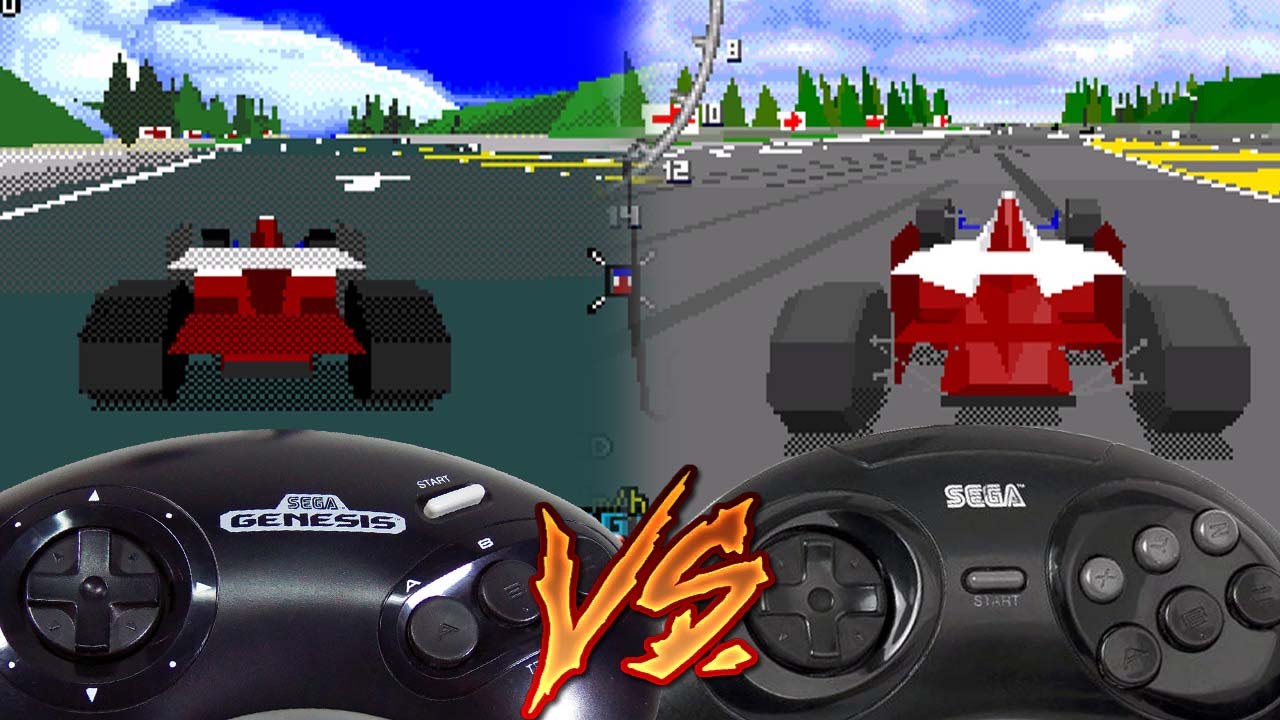 Sega Genesis Vs Sega 32x - Virtua Racing