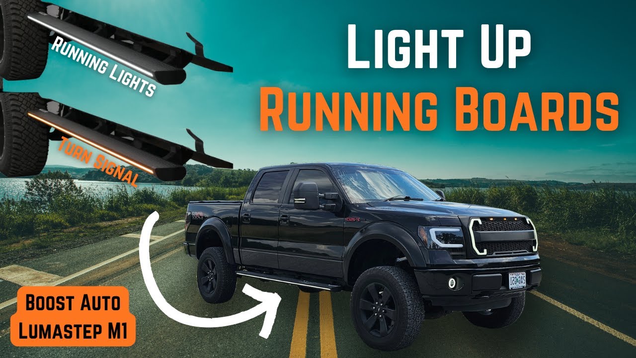 How to Install Custom Sequential LED Side Steps: 12th Gen Ford F150 *BoostAuto