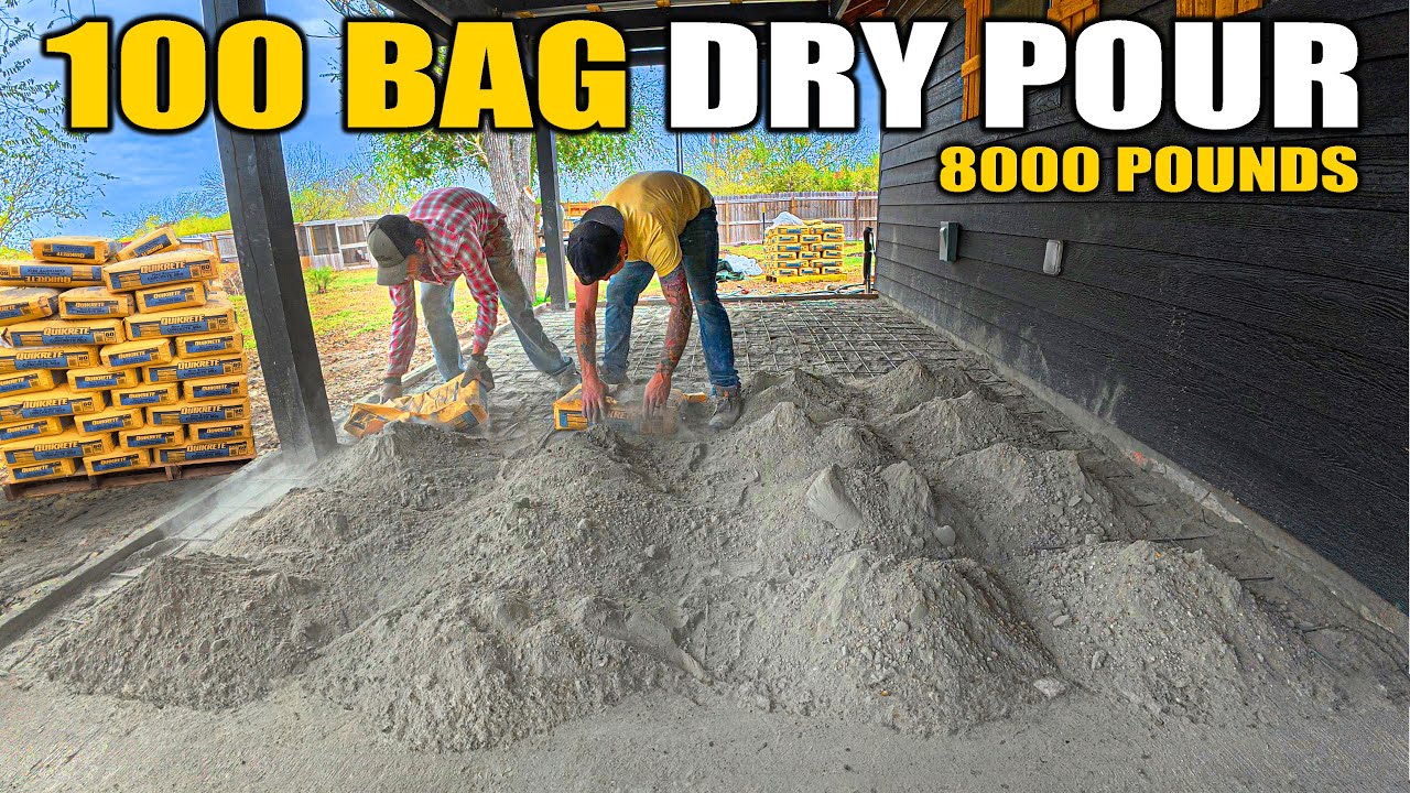 SECRET To Pouring 6 Inch Thick CONCRETE SLABS! | DIY Dry Pour | The Crockers 