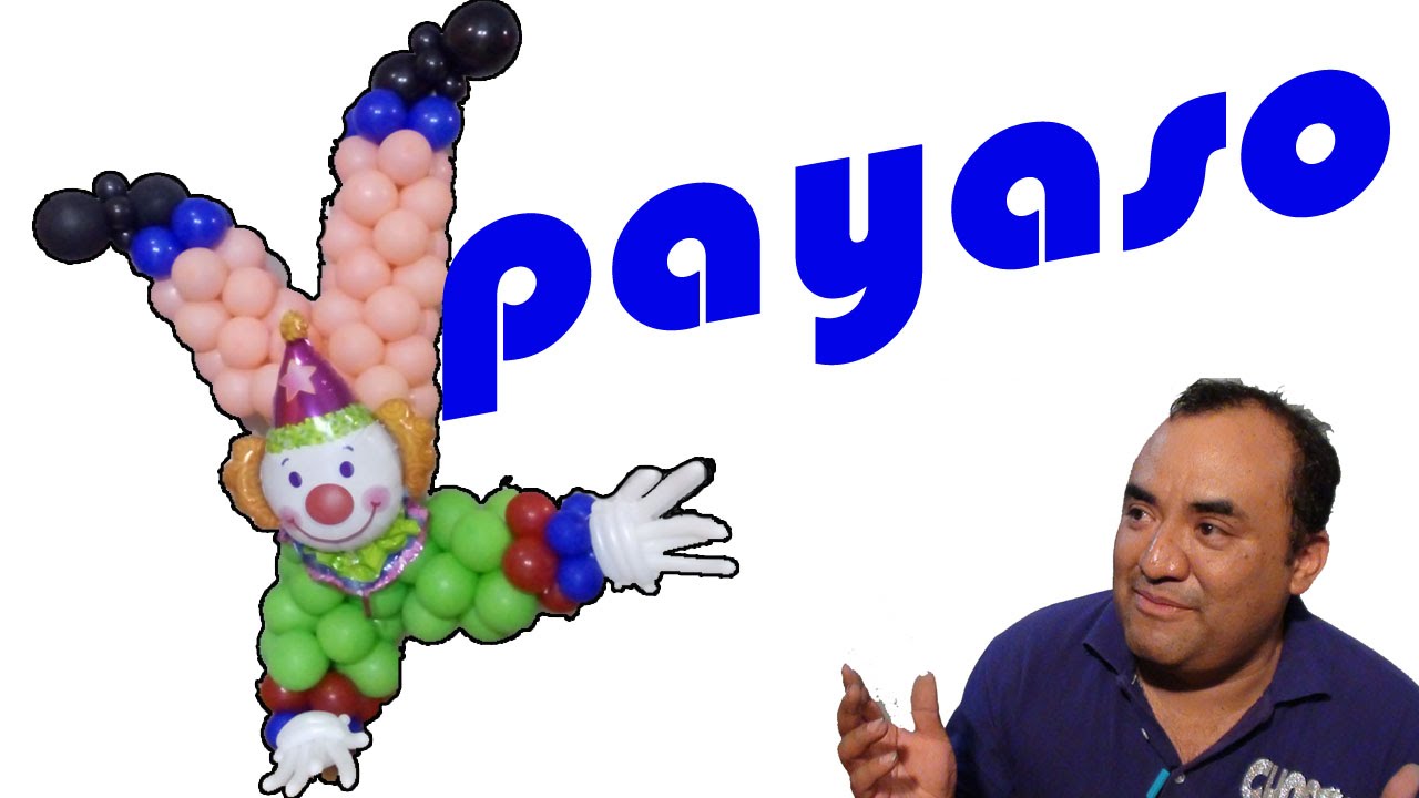 clown with balloons ,payaso con globos chasty