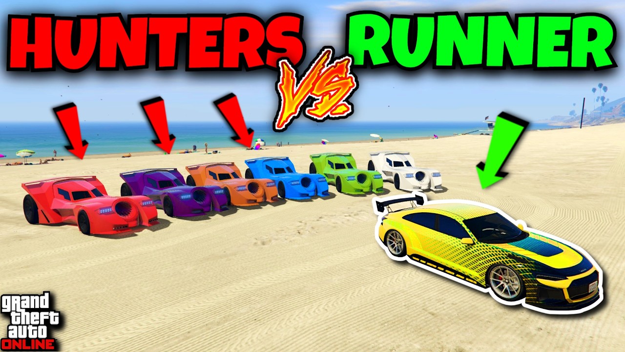 6 VIGILANTES vs E-GT! GTA 5 Manhunt