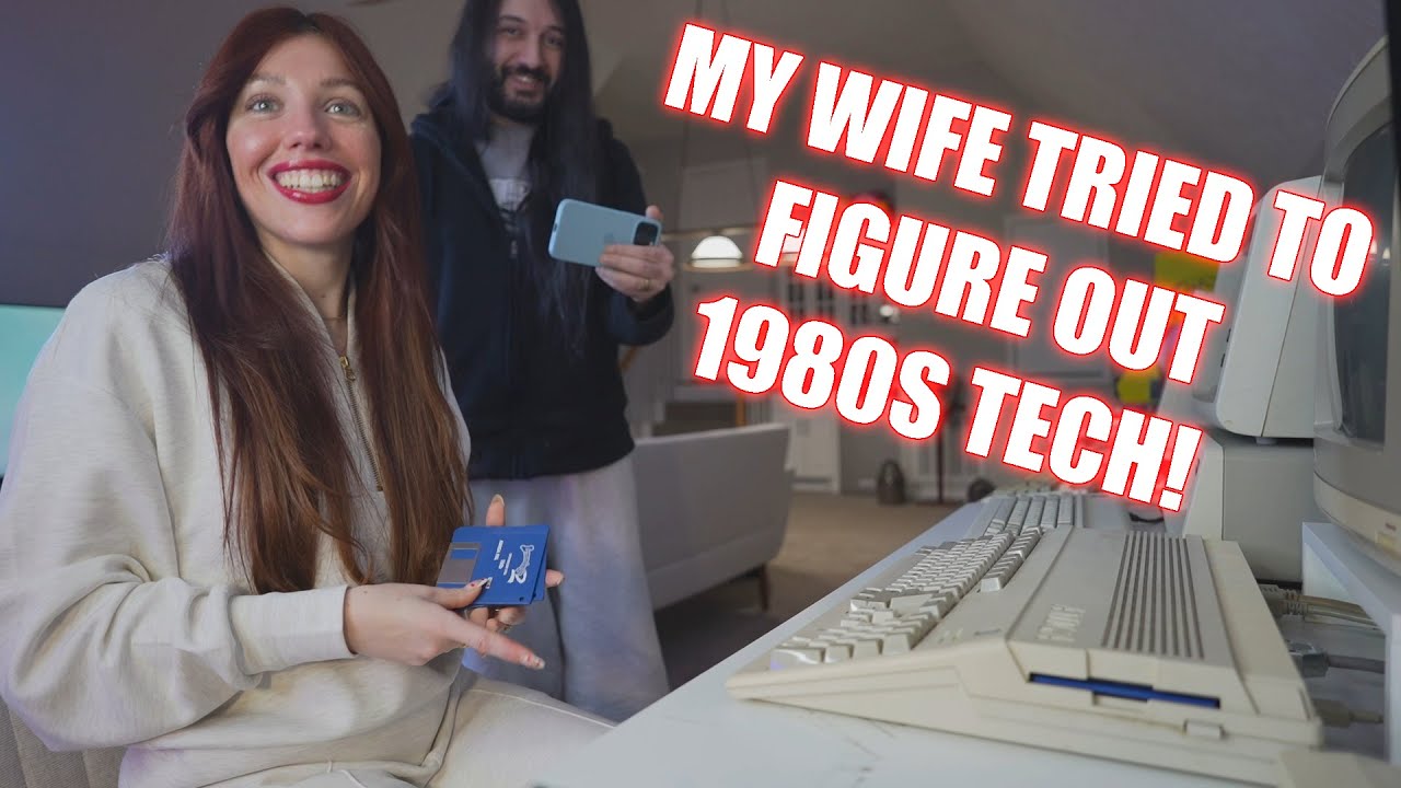 Моя жена пробует компьютер 1987 года! Сможет ли она разобраться? Играть в игры?