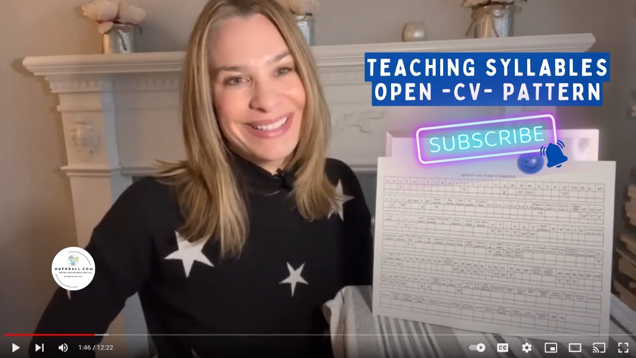 Teaching Open Syllables, Tools and Strategies from Orton Gillingham Coaching