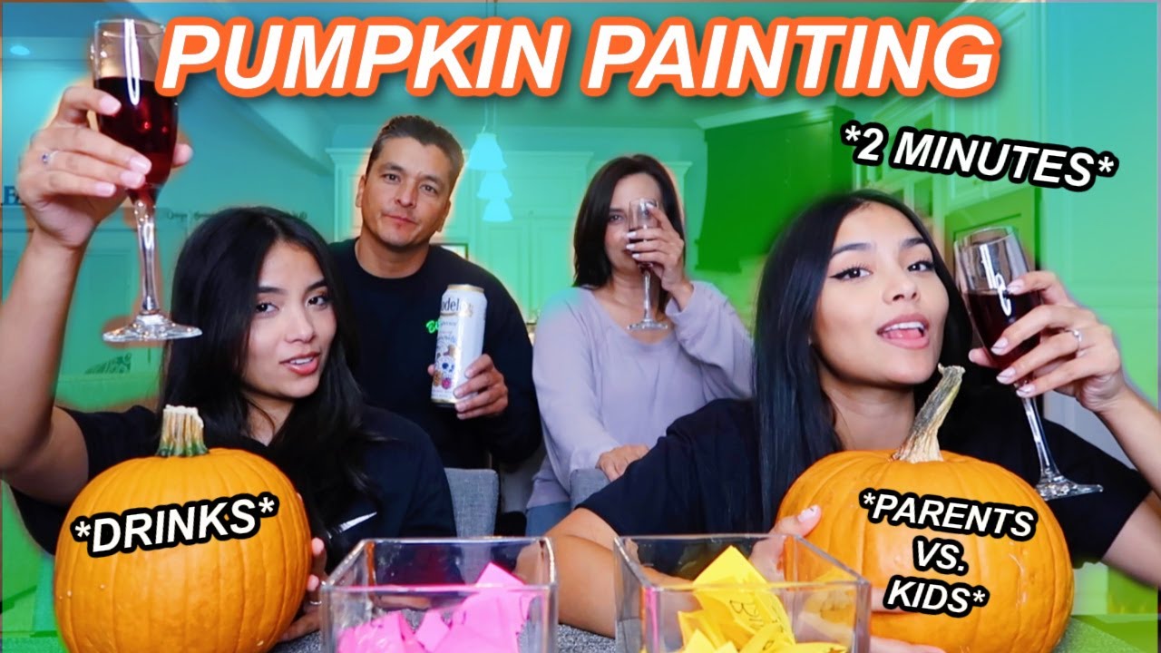PUMPKIN PAINTING CHALLENGE! *tipsy*