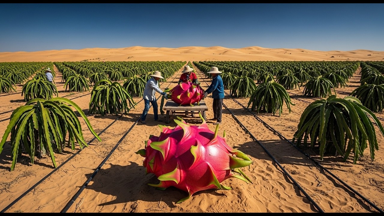 Unbelievable! Growing Dragon Fruit in Extreme Desert Heat II Process Vision