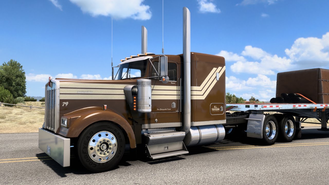 Outlaw W900 Flat Glass - (Free Truck Mod) – American Truck Simulator - Kenworth W900