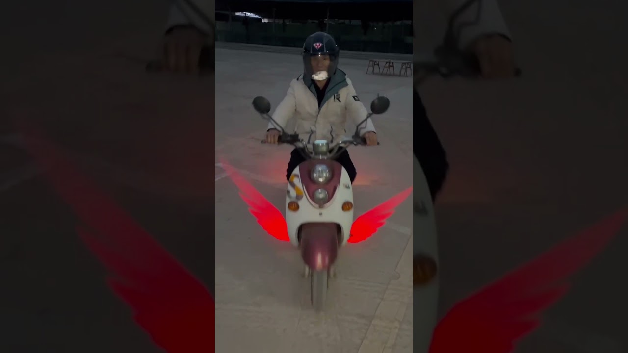 Angel wings LED lights for Motorcycle #motor #motorcycle #motorbike #ebike #ebikes