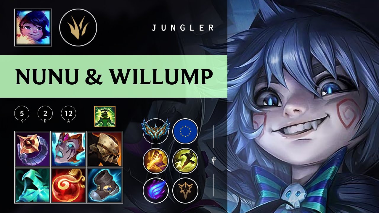 Nunu & Willump Jungle vs Qiyana - EUW Challenger Patch 26.02