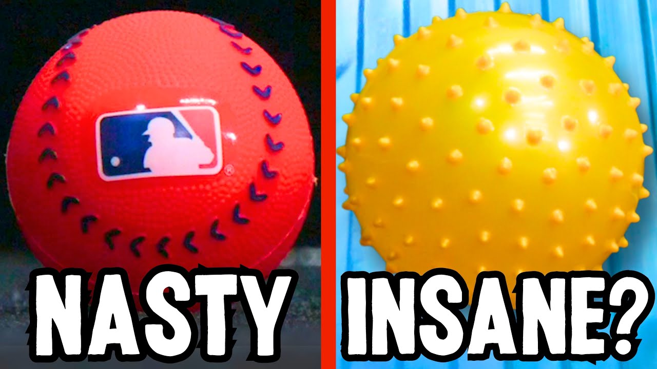 Which Ball Can I Throw the Nastiest Pitch With? (Weirdest Balls Yet)