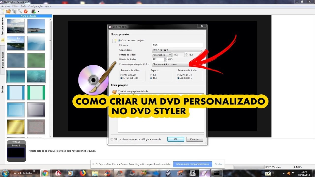 COMO CRIAR UM DVD  NO DVD STYLER