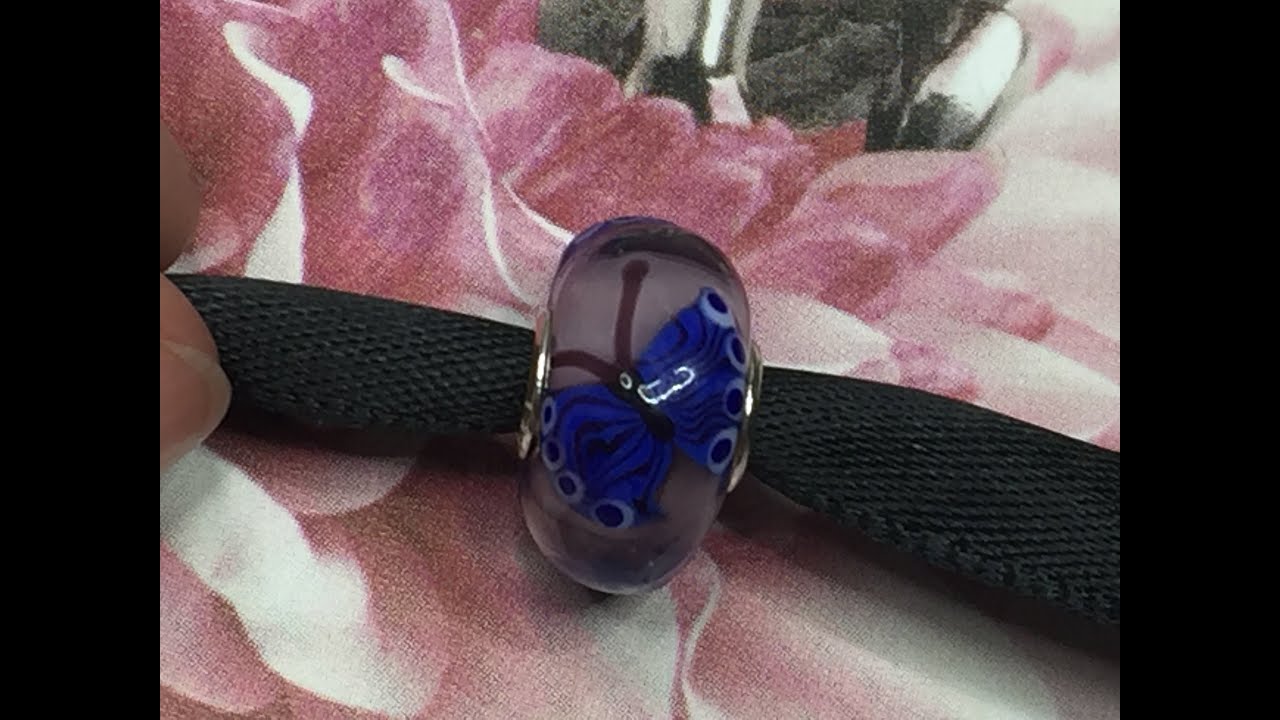 TROLLBEADS 💗  FARFALLA DELL'INTUIZIONE 💗 VETRO TROLLBEADS