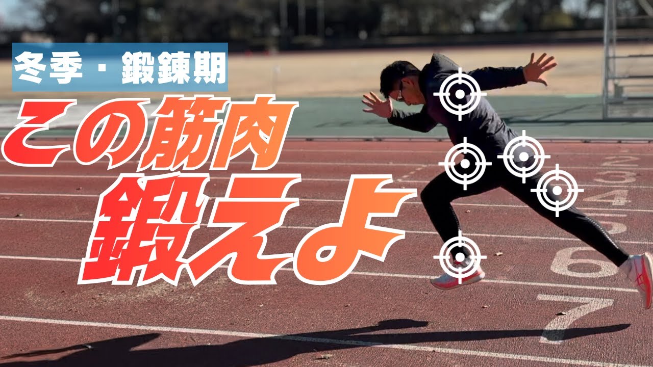 スプリンターが冬季練習で強化したい重要筋肉５選！【陸上・短距離】