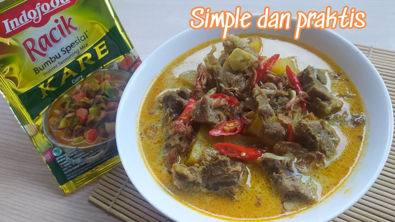 KARE DAGING SAPI BUMBU INSTAN INDOFOOD | Menu Lebaran | masakan sederhana sehari-hari