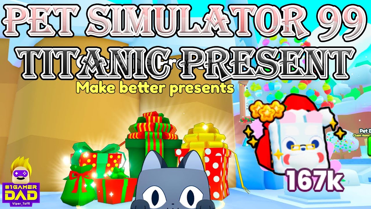 Opening 15 Titanic Present in Pet Simulator 99 FTP How to get many