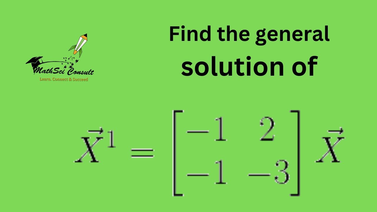 Q1: Complex Eigenvalues for a system of Differential Equations - How … ? | Engineering Math