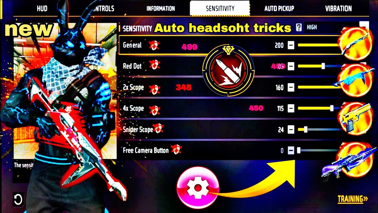 HOW TO AUTO HEADSHOT NEW TRICKS VIDEO/ 2 gb 4gb 6gb 8gb devi