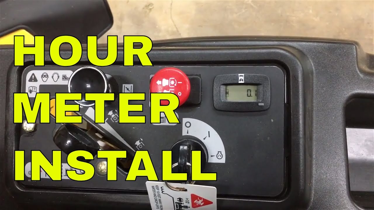 HOUR METER INSTALLATION ON HUSTLER RAPTOR