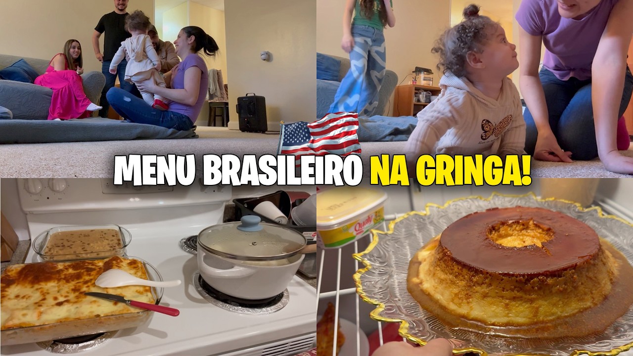 RECEBENDO AMIGOS NOS EUA: Fiz um almoço brasileiro completo! 🇧🇷🇺🇸
