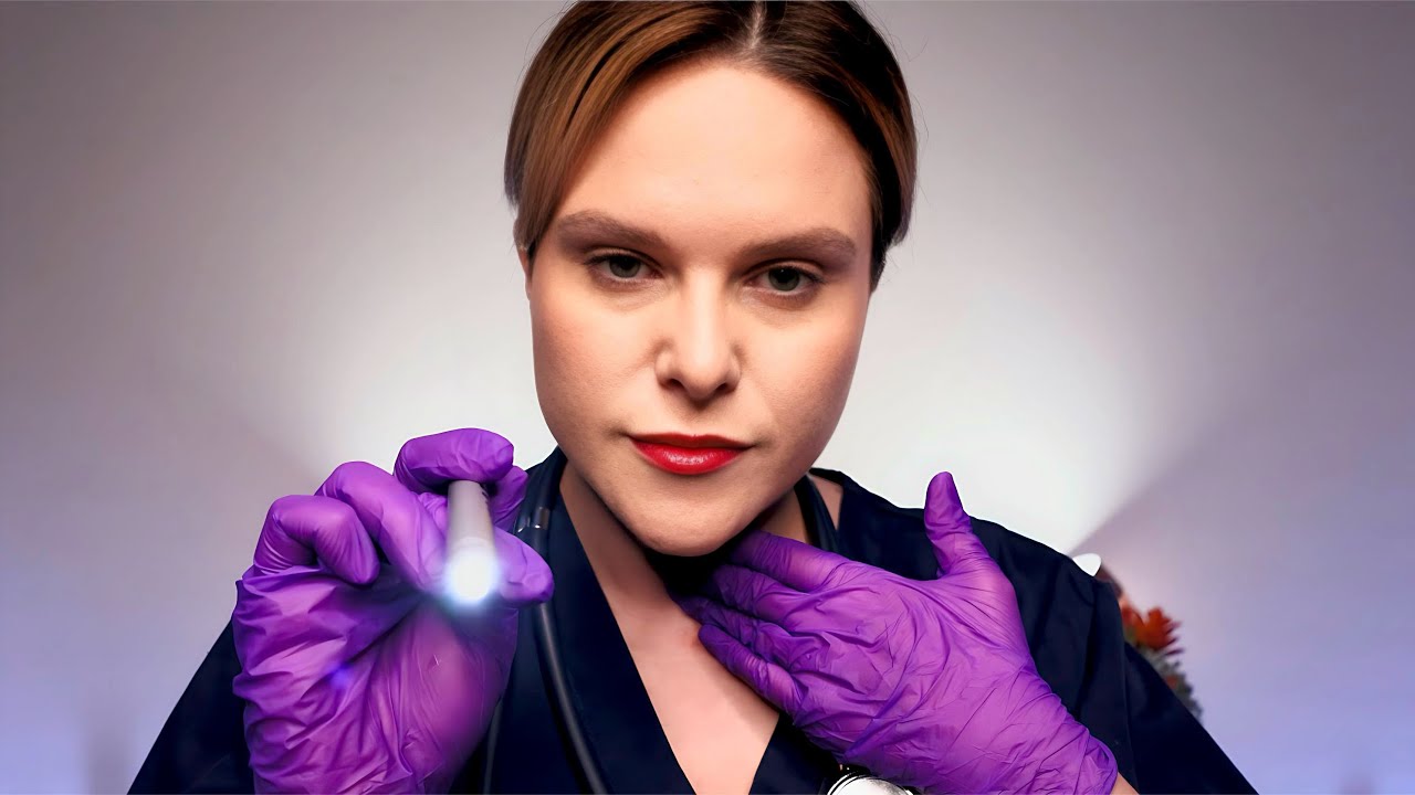 ASMR Detailed Doctor Check-Up For Thyroid Health