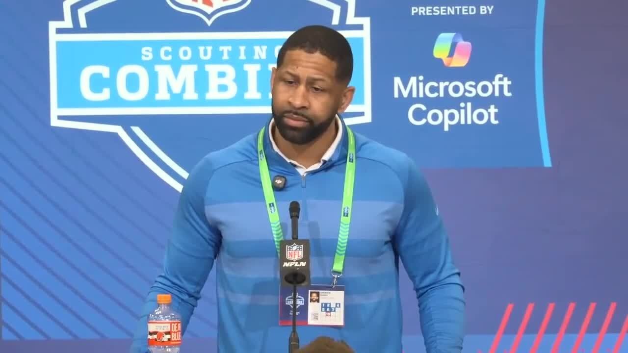 Andrew Berry at combine