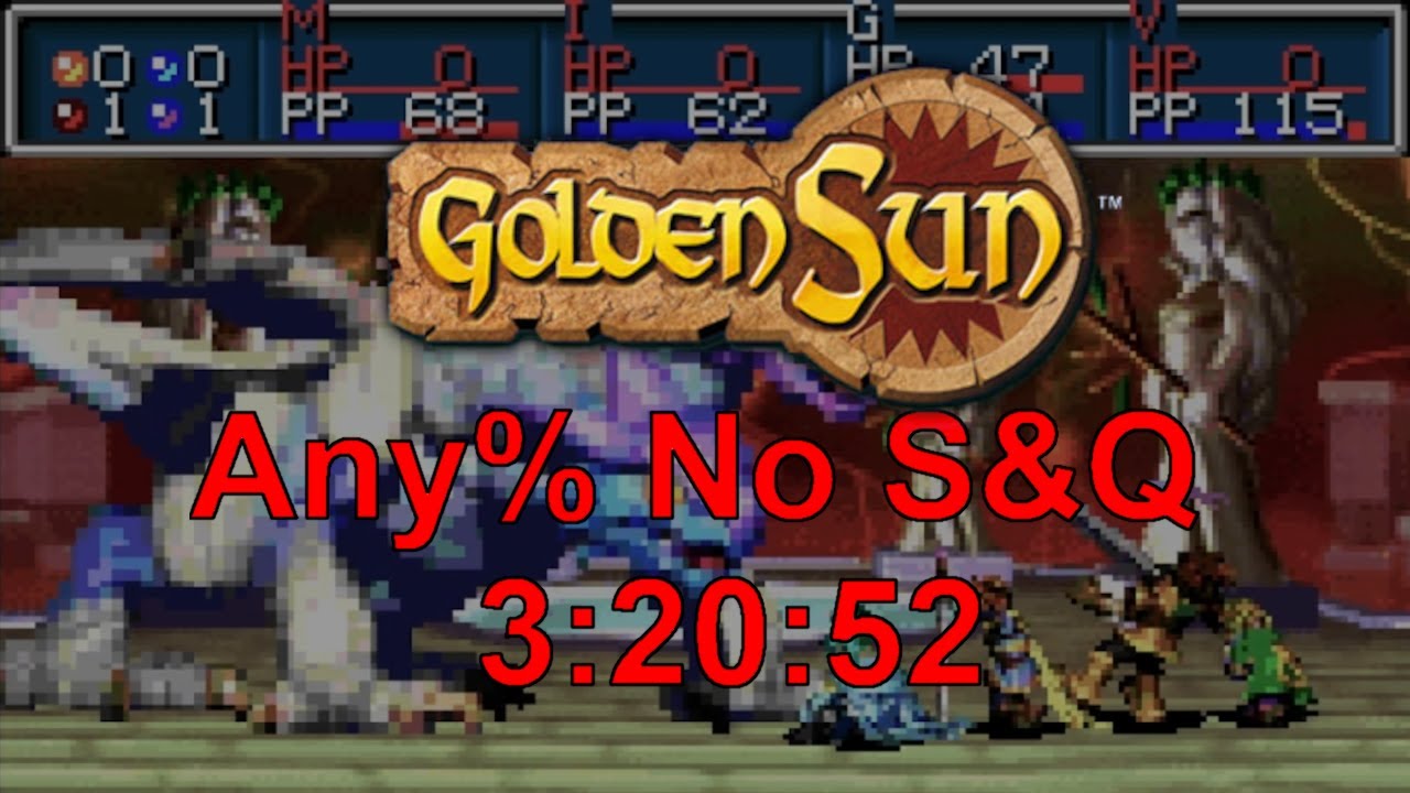 Golden Sun Any% No S&Q in 3:20:52 [PB]