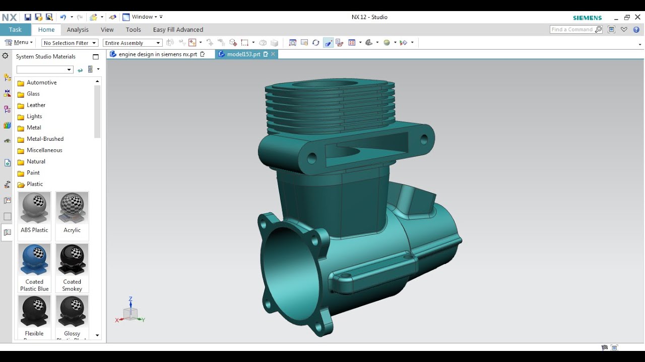 #NX CAD #Engine Case Design