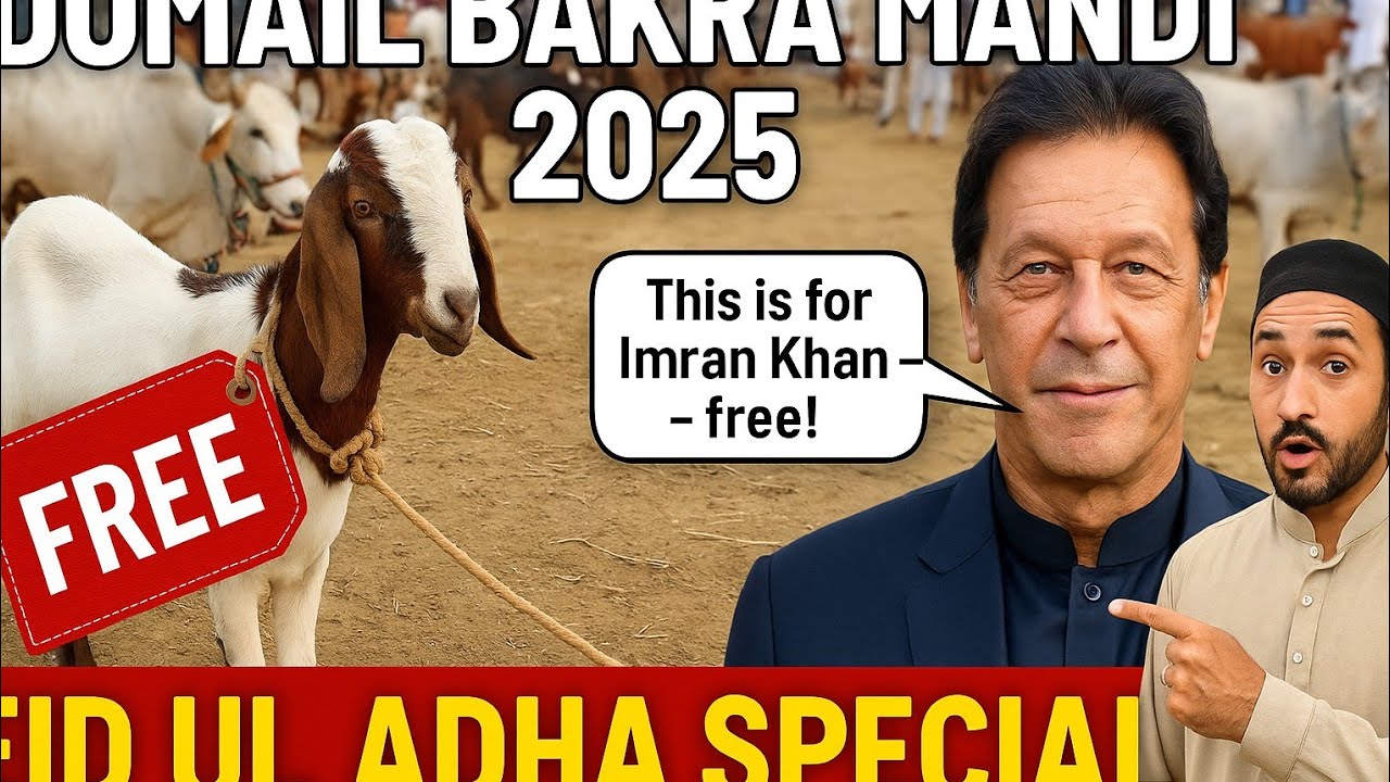 Beautiful Qurbani Goats & Cows in Domail (Bannu kpk) | Eid ul Adha 2025 Market Tour