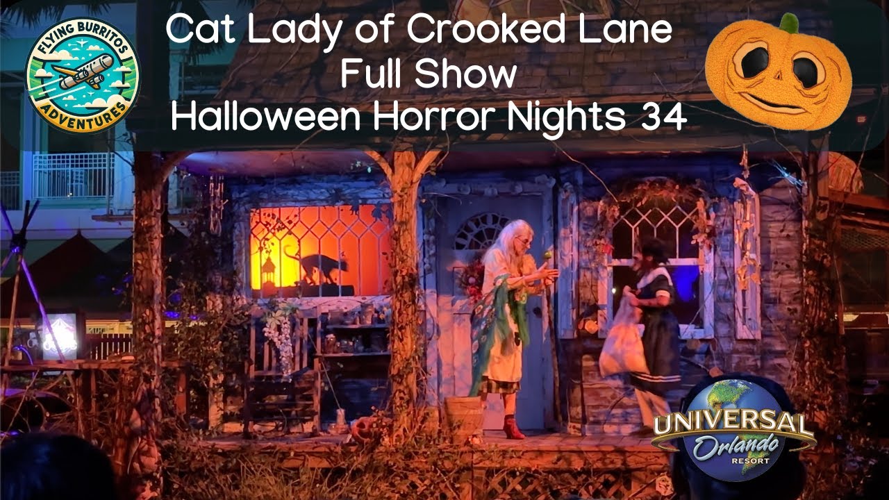 Cat Lady of Crooked Lane Full Show at Halloween Horror Nights 34 Universal Studios Orlando