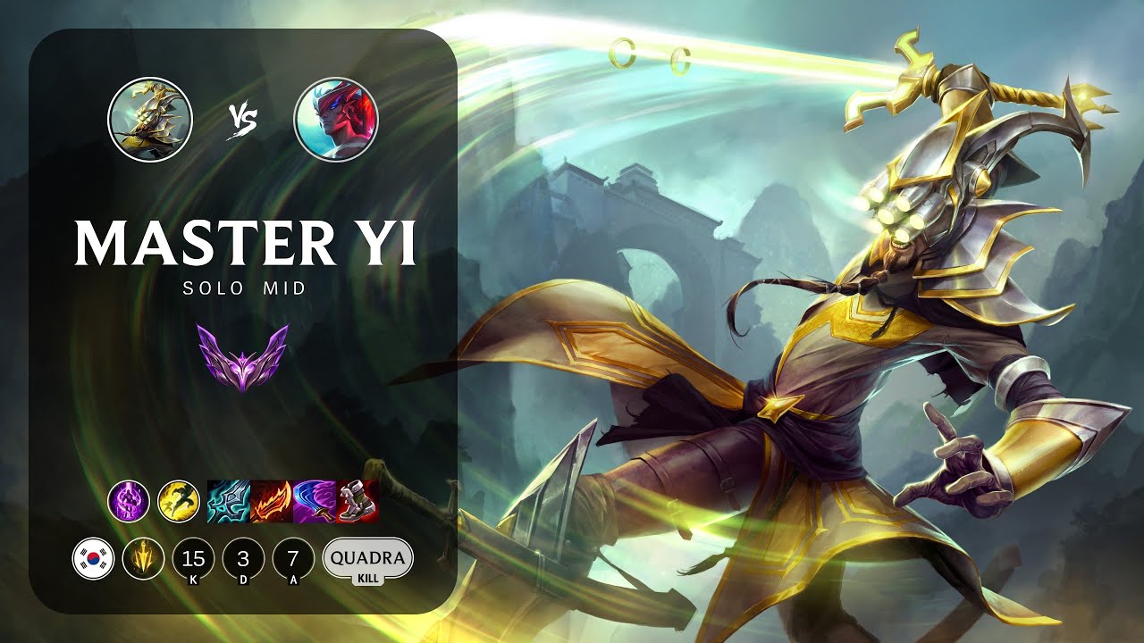Master Yi Mid vs Yone - KR Master Patch 14.6