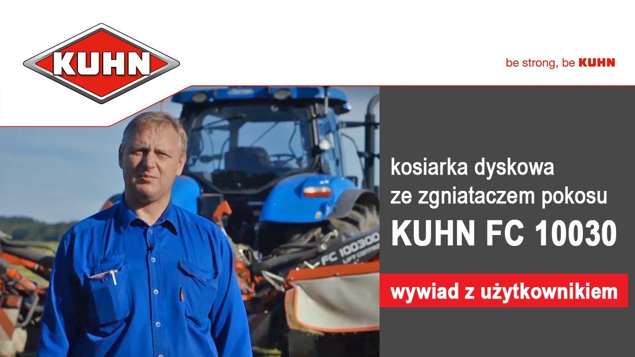Kosiarka dyskowa ze zgniataczem pokosu KUHN FC 10030 | wywiad z użytkownikiem