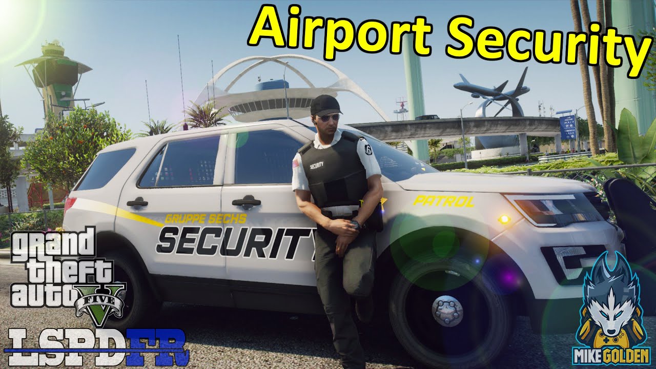 Безоружный патруль безопасности аэропорта | GTA 5 LSPDFR Эпизод 573