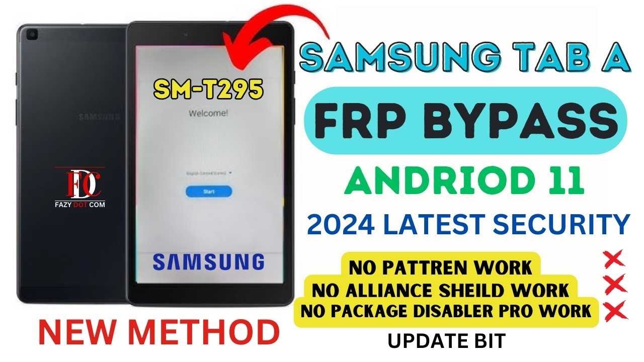 Samsung Galaxy Tab A [ SM-T295 ] Frp Bypass Android 11 | Samsung Galaxy Tab A Frp Bypass