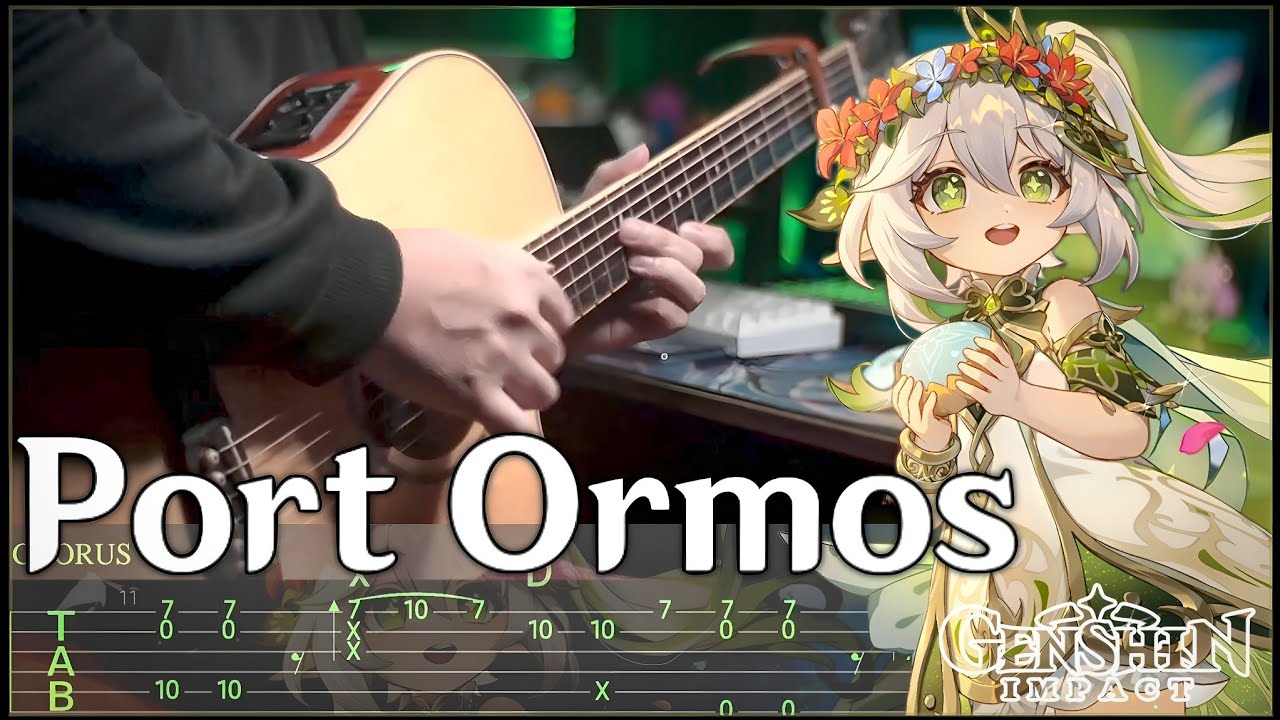 【TABS】 PORT ORMOS  - Genshin Impact Sumeru Theme | Fingerstyle Guitar VeryNize